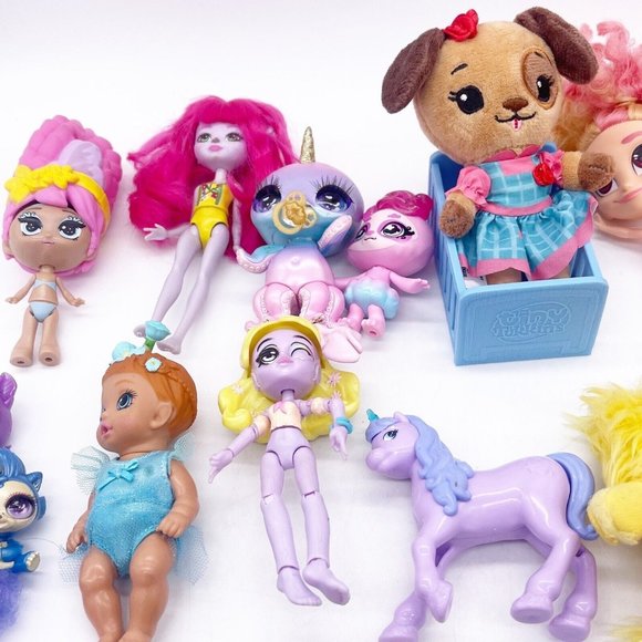 Doll Mini Figures Girls Toy Box Lot 30+ pieces Tiny Tukkins Baby Alive Unicorn - Picture 5 of 15